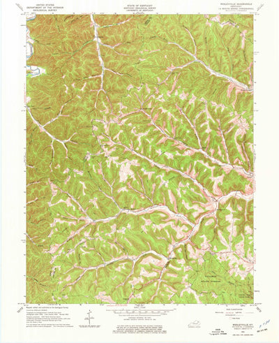 United States Geological Survey Wesleyville, KY (1962, 24000-Scale) digital map