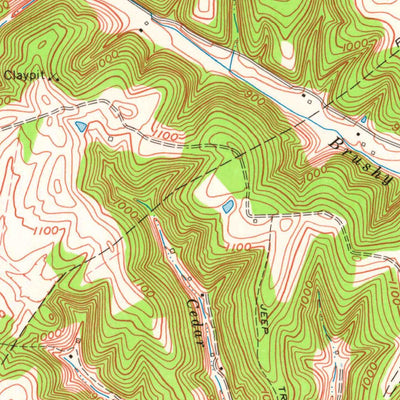 United States Geological Survey Wesleyville, KY (1962, 24000-Scale) digital map