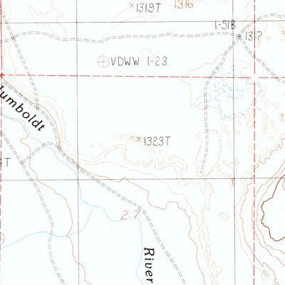 United States Geological Survey Weso, NV (1983, 24000-Scale) digital map