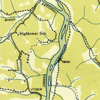 United States Geological Survey Wesser, NC (1936, 24000-Scale) digital map