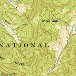 United States Geological Survey Wesser, NC (1940, 24000-Scale) digital map