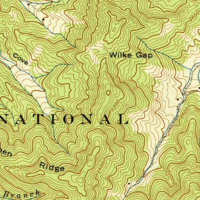 United States Geological Survey Wesser, NC (1940, 24000-Scale) digital map