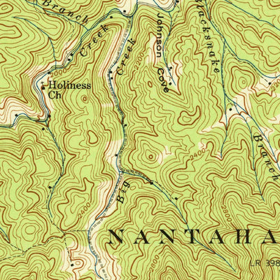 United States Geological Survey Wesser, NC (1940, 24000-Scale) digital map
