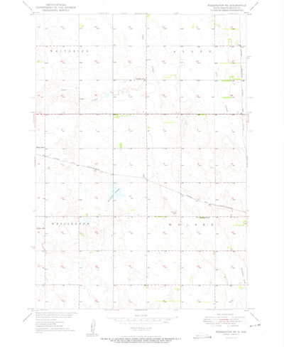 United States Geological Survey Wessington NE, SD (1950, 24000-Scale) digital map