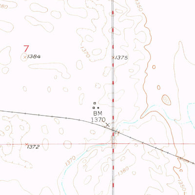 United States Geological Survey Wessington NE, SD (1950, 24000-Scale) digital map