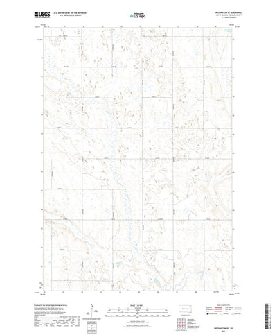 United States Geological Survey Wessington SE, SD (2021, 24000-Scale) digital map