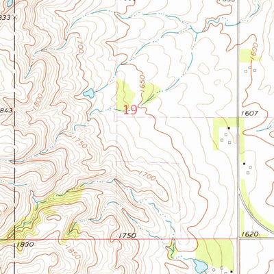United States Geological Survey Wessington Springs, SD (1973, 24000-Scale) digital map