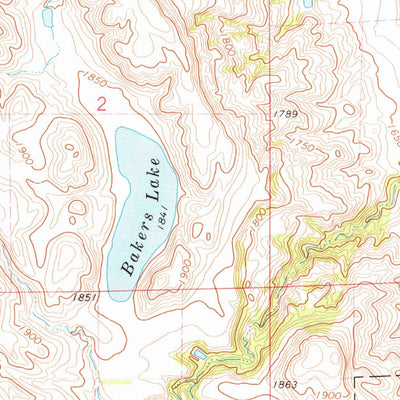 United States Geological Survey Wessington Springs, SD (1973, 24000-Scale) digital map