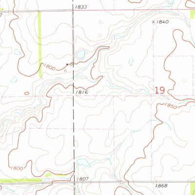 United States Geological Survey Wessington Springs SW, SD (1973, 24000-Scale) digital map