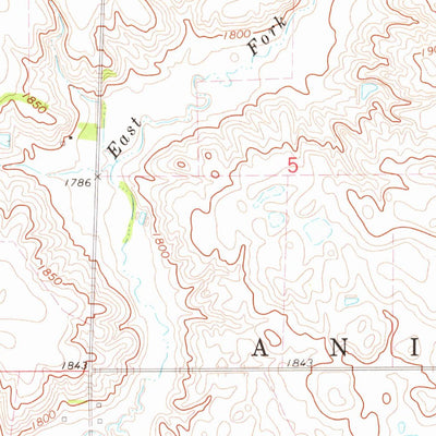 United States Geological Survey Wessington Springs SW, SD (1973, 24000-Scale) digital map