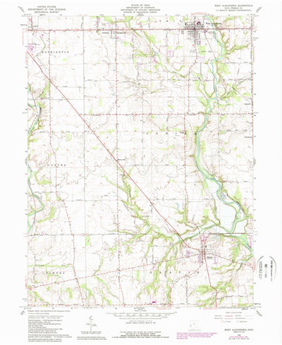 United States Geological Survey West Alexandria, OH (1961, 24000-Scale) digital map