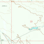 United States Geological Survey West Alkali Reservoir, MT (1965, 24000-Scale) digital map