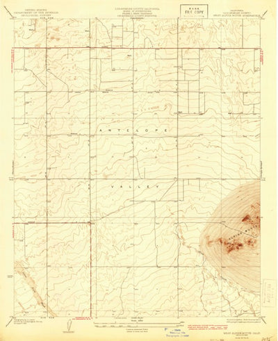 United States Geological Survey West Alpine Butte, CA (1933, 24000-Scale) digital map