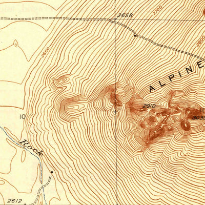 United States Geological Survey West Alpine Butte, CA (1933, 24000-Scale) digital map