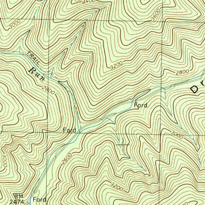 United States Geological Survey West Augusta, VA (1999, 24000-Scale) digital map