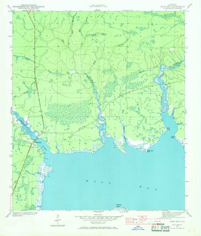 United States Geological Survey West Bay, FL (1943, 24000-Scale) digital map