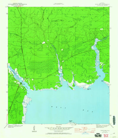 United States Geological Survey West Bay, FL (1944, 24000-Scale) digital map