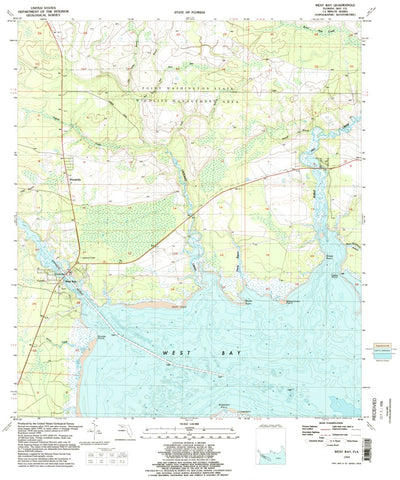 United States Geological Survey West Bay, FL (1994, 24000-Scale) digital map