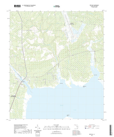 United States Geological Survey West Bay, FL (2021, 24000-Scale) digital map