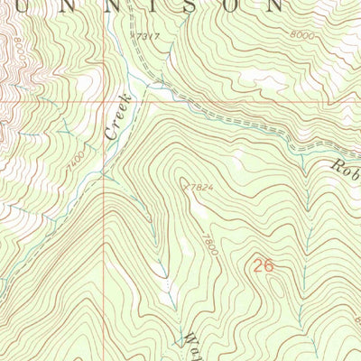 United States Geological Survey West Beckwith Mountain, CO (1964, 24000-Scale) digital map