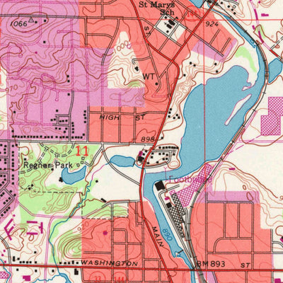 United States Geological Survey West Bend, WI (1959, 24000-Scale) digital map