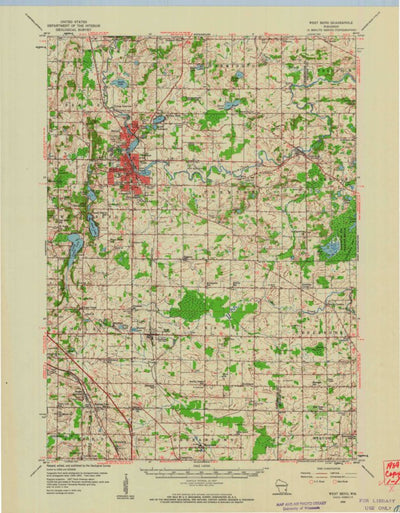 United States Geological Survey West Bend, WI (1959, 62500-Scale) digital map