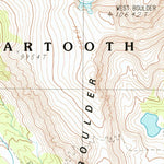 United States Geological Survey West Boulder Plateau, MT (1987, 24000-Scale) digital map