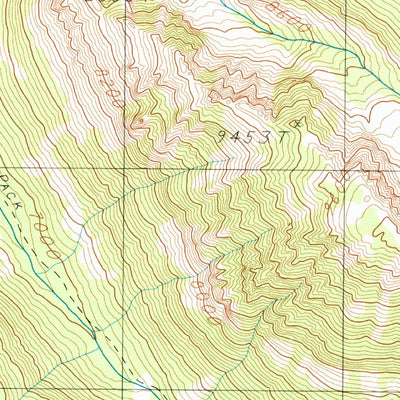 United States Geological Survey West Boulder Plateau, MT (1987, 24000-Scale) digital map