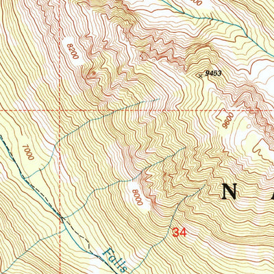 United States Geological Survey West Boulder Plateau, MT (2000, 24000-Scale) digital map