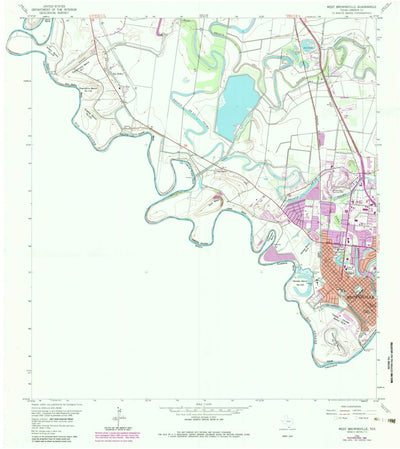 United States Geological Survey West Brownsville, TX (1956, 24000-Scale) digital map