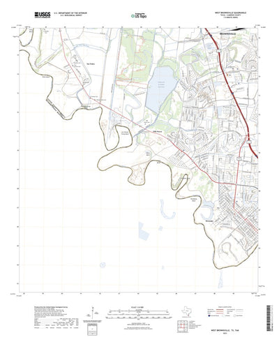 United States Geological Survey West Brownsville, TX (2023, 24000-Scale) digital map