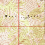 United States Geological Survey West Butte, MT (1986, 24000-Scale) digital map