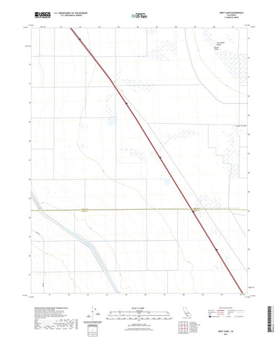 United States Geological Survey West Camp, CA (2021, 24000-Scale) digital map