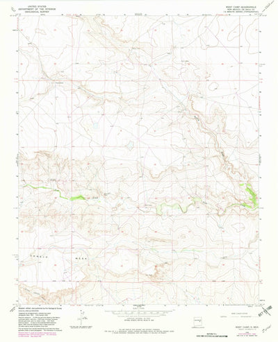 United States Geological Survey West Camp, NM (1966, 24000-Scale) digital map