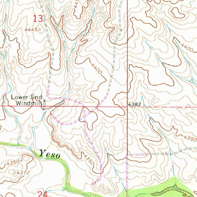 United States Geological Survey West Camp, NM (1966, 24000-Scale) digital map