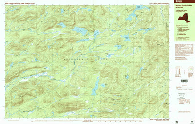 United States Geological Survey West Canada Lakes, NY (1997, 25000-Scale) digital map