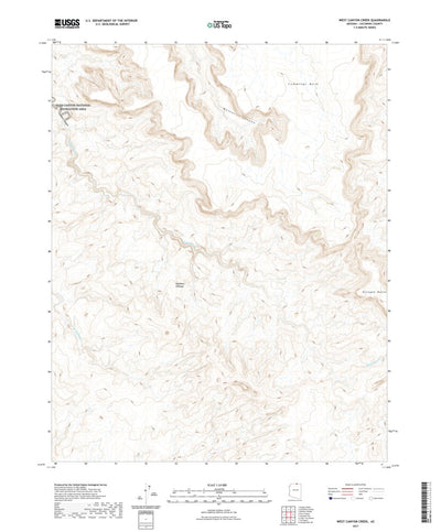 United States Geological Survey West Canyon Creek, AZ (2021, 24000-Scale) digital map