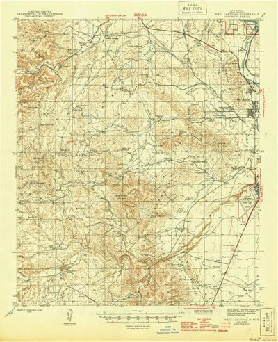 United States Geological Survey West Carlsbad, NM (1945, 62500-Scale) digital map