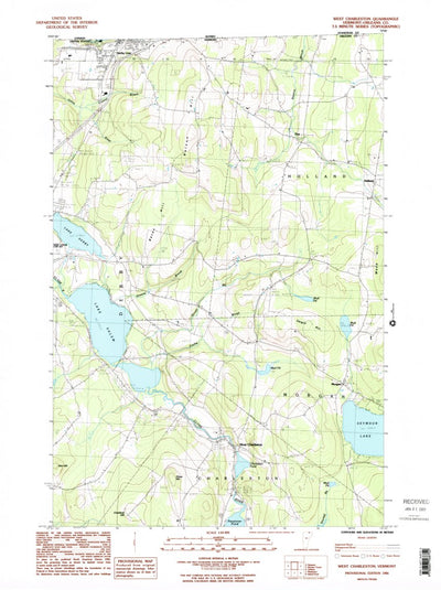United States Geological Survey West Charleston, VT (1986, 24000-Scale) digital map