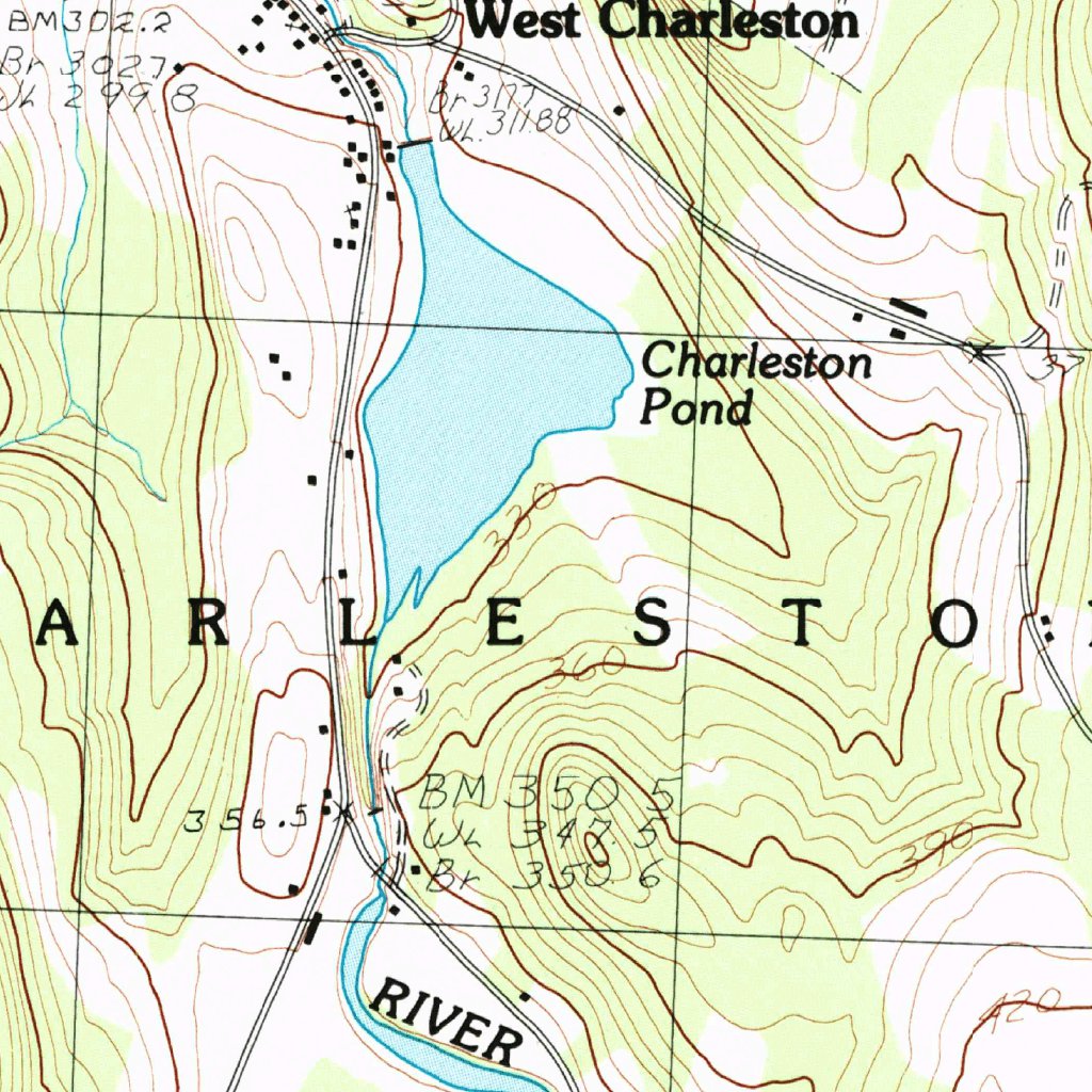 West Charleston, VT (1986, 24000-Scale) Map by United States Geological ...