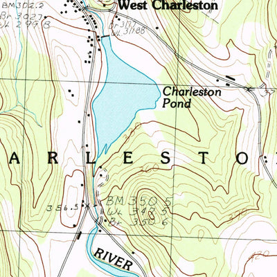 United States Geological Survey West Charleston, VT (1986, 24000-Scale) digital map