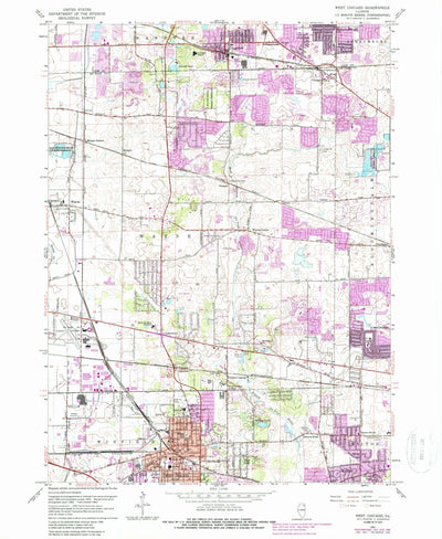 United States Geological Survey West Chicago, IL (1962, 24000-Scale) digital map