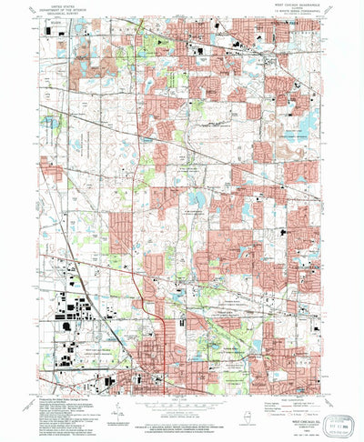 United States Geological Survey West Chicago, IL (1993, 24000-Scale) digital map