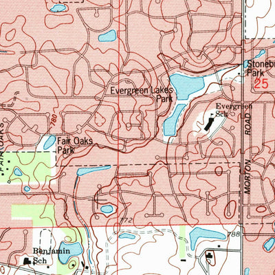 United States Geological Survey West Chicago, IL (1993, 24000-Scale) digital map
