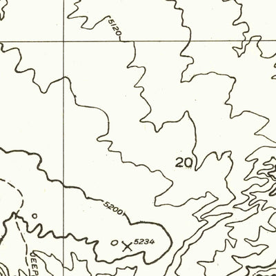 United States Geological Survey West Clark Bench, UT-AZ (1954, 24000-Scale) digital map