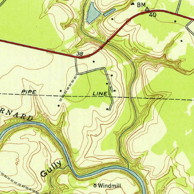 United States Geological Survey West Columbia, TX (1952, 24000-Scale) digital map