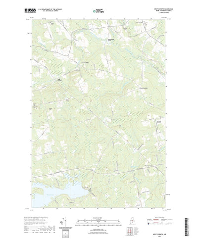 United States Geological Survey West Corinth, ME (2021, 24000-Scale) digital map