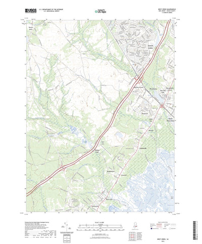 United States Geological Survey West Creek, NJ (2023, 24000-Scale) digital map