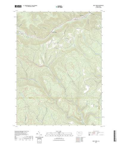 United States Geological Survey West Creek, PA (2023, 24000-Scale) digital map