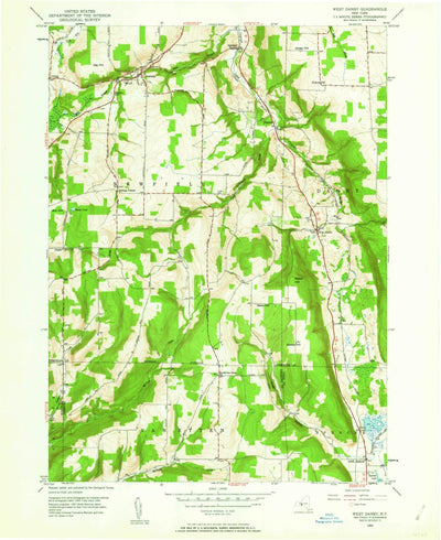 United States Geological Survey West Danby, NY (1950, 24000-Scale) digital map